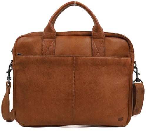 Bear Design Delphi Leren Laptoptas - 14 inch - Cognac
