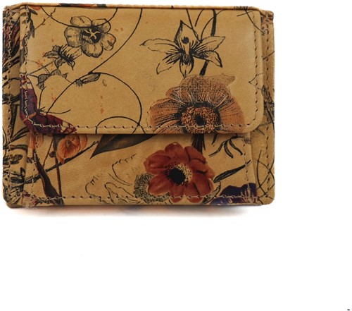 Bear Design Nana Leren Overslagportemonnee - Flower