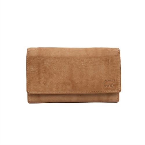 Bear Design Sigrid Leren Overslagportemonnee - Ivory