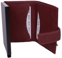 Bear Design Elsie Creditcardhouder / Pasjeshouder / Portemonnee - Bordeaux Rood-2