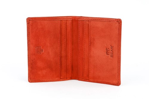Bear Design Cas Creditcardhouder / Pasjeshouder - Rood-2