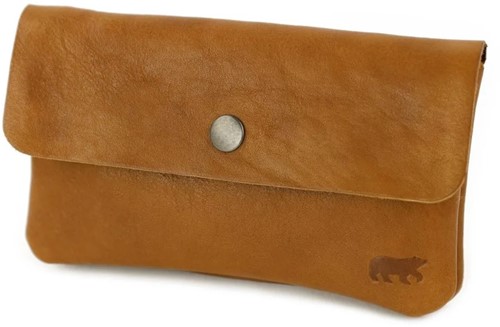 Bear Design Ivy Leren Portemonnee - Cognac