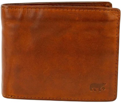 Bear Design Jim Leren Billfold - Cognac