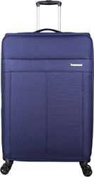 Decent D-Upright Grote Koffer - 76 cm -102/109 Liter - Expandable - TSA Slot - Donkerblauw