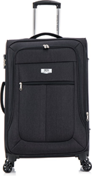Royalty Rolls Abu Dhabi 2.0 Grote Koffer - 80 cm - 121 Liter - Exp - TSA Slot - Zwart