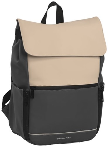 Daniel Ray Tacoma Laptop Rugzak Waterproof - 14 inch - Donkergrijs / Kaki