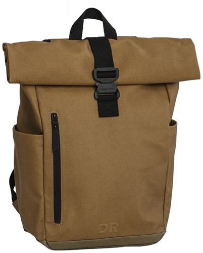 Daniel Ray Griffith Coated Canvas Rolltop Laptoprugzak - Khaki