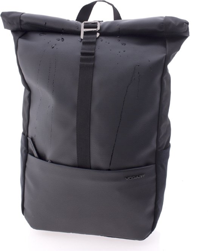 Vogart Eborn Waterproof Roll-Top Laptoprugzak - 13 inch - Zwart