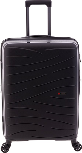 Gladiator Flow Middelgrote Koffer - 68 cm - 70/80 liter - Expandable - Zwart