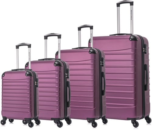 Castillo Quadrant 4-delige ABS Kofferset - Purple