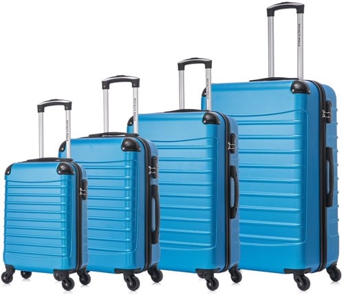 Castillo Quadrant 4-delige ABS Kofferset - Sky Blue