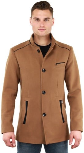 Versano John Heren Korte Mantel Manteljas Winterjas S - Camel