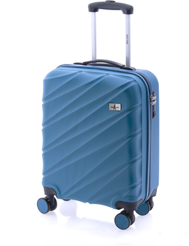 John Travel Saturn Handbagage Koffer - 55 cm - 34 liter - TSA slot - Blauw