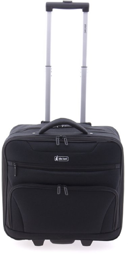 John Travel Explorer Handbagage Trolley / Laptoptrolley / Pilotcase - 45 cm - 27 liter - TSA slot - Zwart