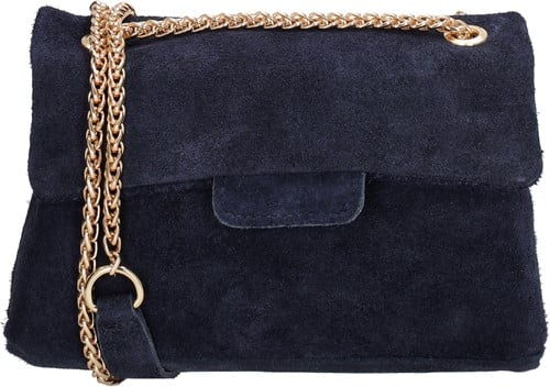 Charm London Anna Leren Schoudertas - Blauw