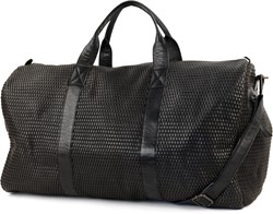 Bear Design Vesper Gevlochten Leren Weekendtas - Reistas - Zwart