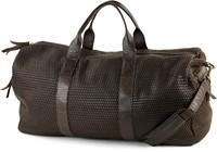Bear Design Vesper Gevlochten Leren Weekendtas - Reistas - Bruin