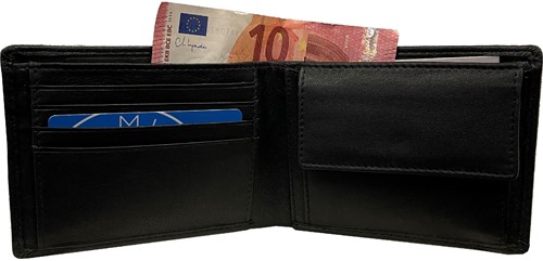 Bear Design Jona Leren Billfold - Zwart