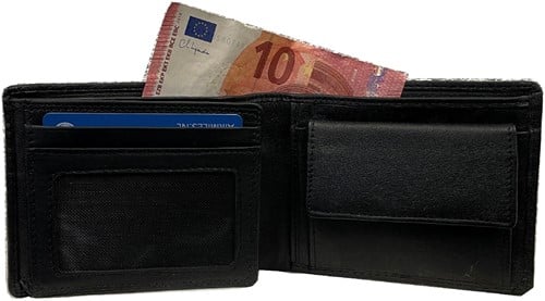 Bear Design Harold Leren Billfold - Zwart