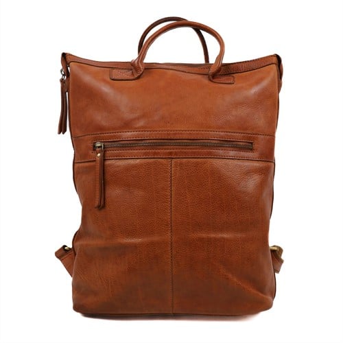 Bear Design Remco Leren Laptoprugzak - 14 inch - Cognac