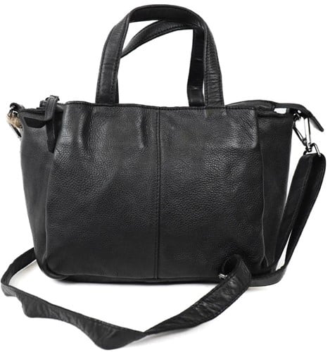 Bear Design Marie Leren Handtas - Zwart