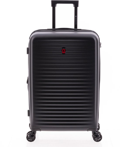 Gladiator Nomadtec Middelgrote Koffer - 65 cm - 65/78liter - Expandable - TSA slot - Zwart