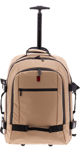 Gladiator Polar Handbagage Laptop Rugzak Trolley - 55 cm - 14 inch - Beige