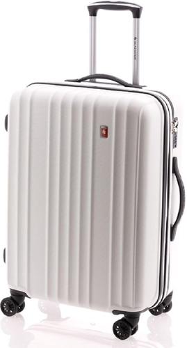 Gladiator  Zebra Middelmaat Koffer Expandable 67 cm - 74/85 liter White