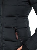 Versano Chloe Dames Lange Winterjas S - Zwart-3