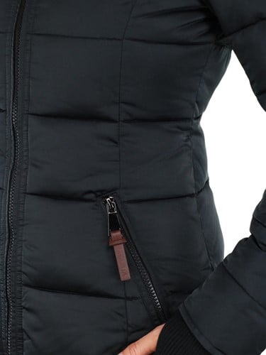 Versano Chloe Dames Lange Winterjas S - Zwart-3