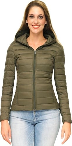 Versano Jenifer Korte Lightweight Dames Jas / Puffer Jacket L - Groen