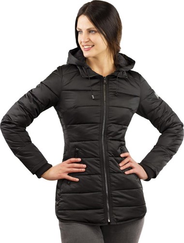 Versano Jenny Dames Slim Fit Winterjas L - Zwart