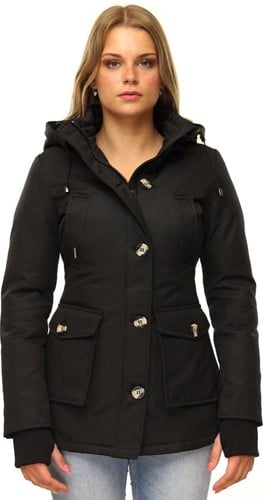 Versano Marry Dames Parka Winterjas 2XL Zwart