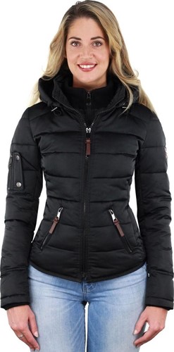 Versano Shamila New Generation Korte Dames Winterjas 3XL - Zwart