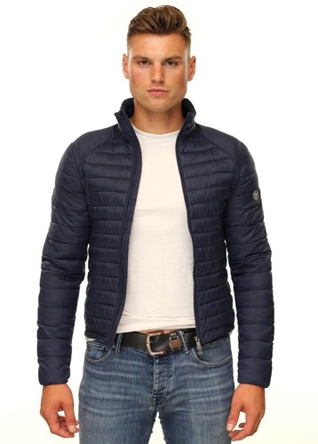 Versano  Heren dons lightweight jack Navy-2