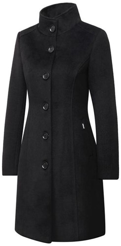 Versano Violet NG Dames Mantel Manteljas 3 kwart Winterjas XXL - Zwart