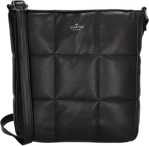Charm London Manchester Schoudertas - Zwart