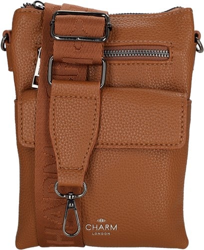 Charm London Pentonville Schoudertas - Cognac