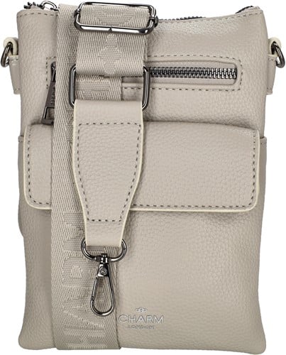 Charm London Pentonville Schoudertas - Lichtgrijs