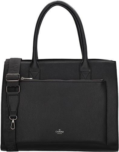 Charm London Pentonville Laptoptas / Handtas - Zwart