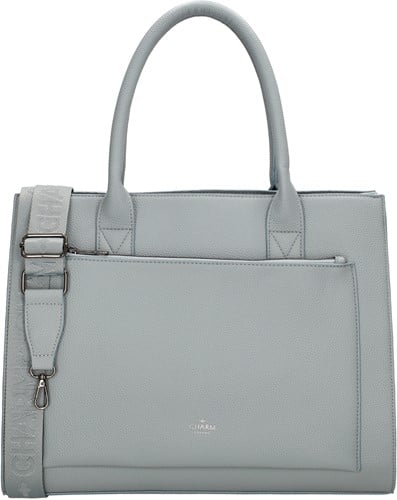Charm London Pentonville Laptoptas / Handtas - Lichtblauw
