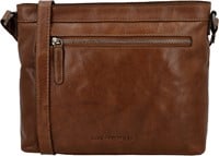 Hide & Stitches Westland Leren Schoudertas - Cognac