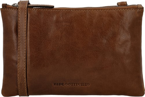Hide & Stitches Westland Leren Schoudertas - Cognac