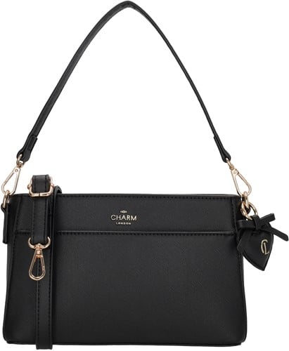 Charm London Cambridge Schoudertas - Zwart