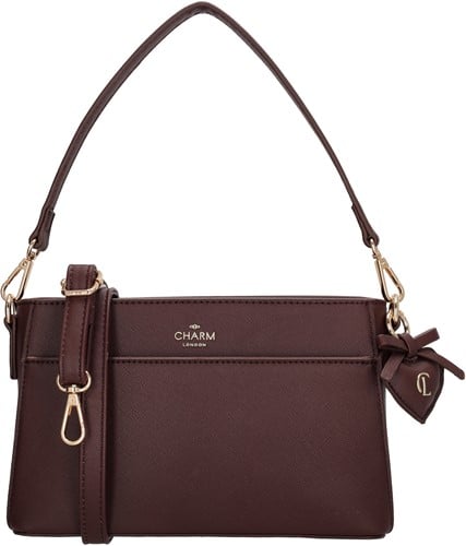 Charm London Cambridge Schoudertas - Bordeaux Rood
