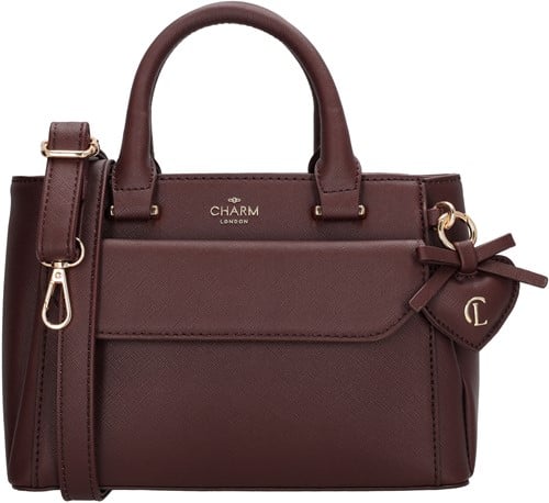 Charm London Cambridge Handtas - Bordeaux Rood