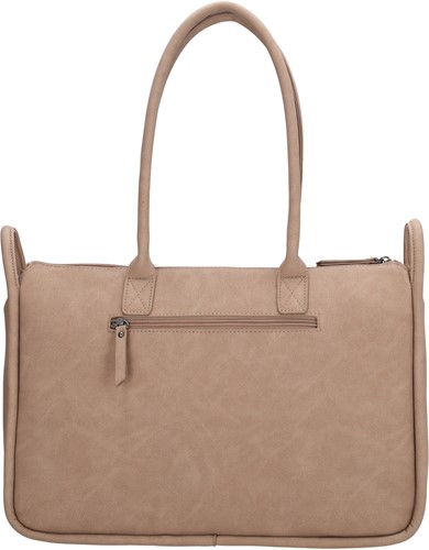 Zebra Trends Mia Laptoptas 15,6 inch - Lichttaupe-3